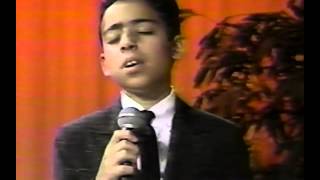 Sammy Montijo Jr. singing at age 13.