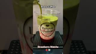 Strawberry Matcha✨ #bravecoffee #viralshort #cafe #fyp #trendingshorts #deliciousdrinks #strawberry