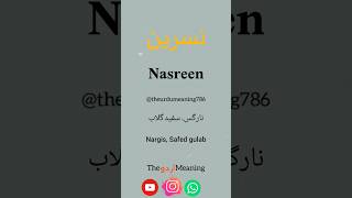 Nasreen name meaning | #shorts #vidio #hindi #urdu #english #name #status #viral #tranding #meaning