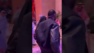 Ye showed up to the Fury VS Ngannou fight in Saudi Arabia.