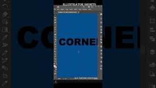 Text Corner Adobe Illustrator Tutorial#trending #shorts