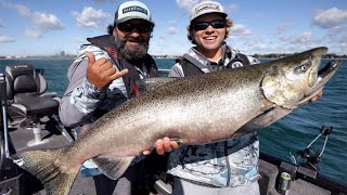 Trolling for Giant Lake Ontario Salmon