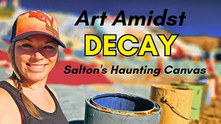 Salton Sea's artful wonders - a quirky desert adventure! 🎨🏜️ #ExploreTheSaltonSea #HiddenGems