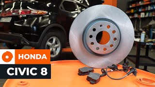 Как заменить задние тормозные диски и тормозные колодки на HONDA CIVIC 8 [ВИДЕОУРОК AUTODOC]