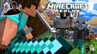 We Did a Villager Raid and it Didn't Go Well!!! |Minecraft Realms w/ Friends