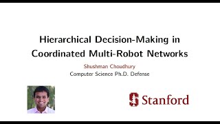 Hierarchical Decision Making in Coordinated Multi-Robot Networks