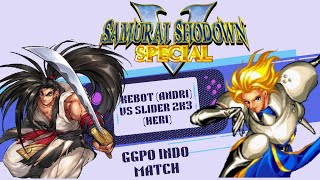 Samurai shodown V match, Kebot (andri) vs Slider 2k3 (heri) part two, GGPO indonesia