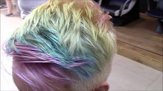 Rainbow Unicorn Hair Dye Hairstyle. Jayhair1