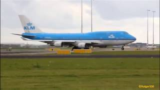 KLM Boeing 747-400 Departing RW36L from Amsterdam / schiphol airport