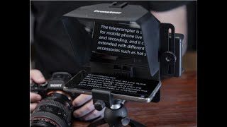 Teleprompter Portatil Smartphone Camera Dlsr Com Tripe 1,20m