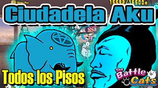 Ciudadela Aku - Todos los Pisos | Recompensas de Tiques y Gatojo [Legend & Oscuro] | The Battle Cats