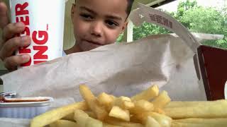 Burger King Chicken Fries Meal at the Park ASMR