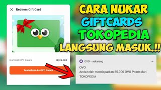 Masuk Dong Saldo 25.000 nya !! Cara menukar Giftcards Tokopedia terbaru 2022