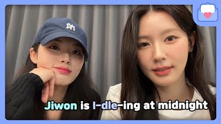 [ENG SUB] 240405 I-dle Weverse Myeoni Is Here Again (ft. fromis_9 Jiwon)