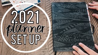 PLANNER SETUP 2021 | COMMIT 30 PLANNER SETUP AND GOALS FOR THE YEAR