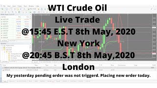 WTI Crude Oil Live Trade Update  Metatrder 4 Trading Tutorial