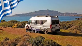 Trouble leaving the camping paradise behind // Vanlife Greece vlog