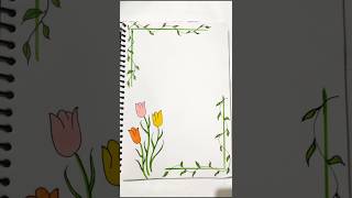 simple page border|page border decoration|page border design|#shorts#pageborderdesign