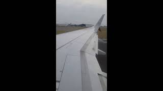 Aero Mexico 737-800 with split scimitars taxing & taking off from Mexico City