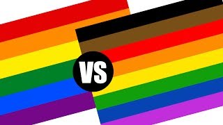 Adding Brown & Black Stripe To Rainbow Flag for LGBT Pride?