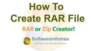 How To Create RAR File | How To Create Zip File