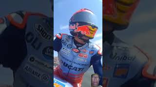 MM93 Menggila Gigi tertunduk lesu mikirin Pecco disenggol AM73 #motogp #motorsport #pecco #marquez