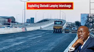 Modern Asphalt Overlay On Ghana's $135m Obetsebi Lamptey Interchange FINALLY Completing