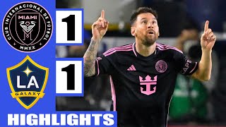 Messi score in last minute of stoppage time against LA Galaxy | Inter Miami vs LA Galaxy 1-1