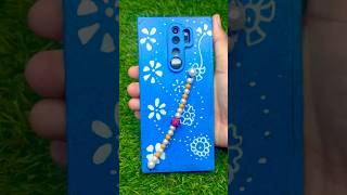 DIY blue colour phone case | diy case with beads #shorts