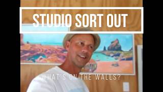 Bryce Brown art studio sort out December 2019