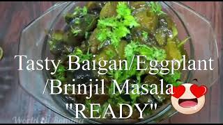 |Baingan/Eggplant/brinjal Masala|