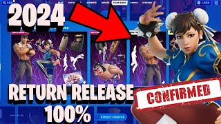 CHUN LI SKIN RETURN DATE in FORTNITE ITEM SHOP! (Street Fighter Bundle Returning Back 2024)