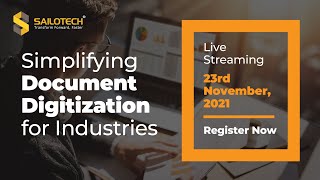 Simplifying ​Document Digitization for Industries I Live Webinar I Teaser I Sailotech