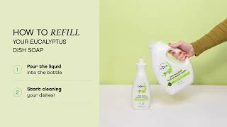 Introducing AspenClean Eucalyptus Dish Soap Refill