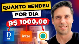 QUANTO RENDEU (por dia) R$ 1000,00 em 1 mês no CDB LIQUIDEZ DIÁRIA (Banco Daycoval, Sofisa e Inter)