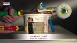 Effektmalen: Rolltechnik - Das Material