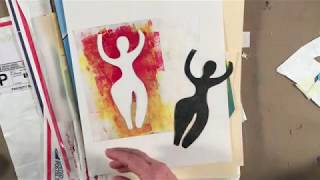 Types of Tyvek and making stencils for printmaking