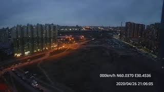 TimeLaps 26.04.2020 Новая Охта