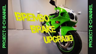 KAWASAKI ZX7R FRONT BRAKE UPGRADE BREMBO 16MM