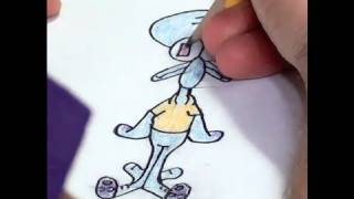 Squidward Speed Drawing