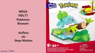 MEGA - HDL77 Bisasam #pokémon Aufbau als #stopmotion #megaconstrux