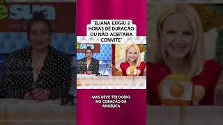 Exigência que Eliana fez para a globo #babadosdosfamosos #eliana