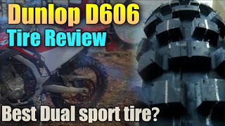 Dunlop D606 dual sport motorcycle tire review - Rear of the Honda CRF300L