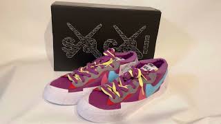 KAWS × sacai × Nike Blazer Low "Purple Dusk"