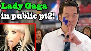 LADY GAGA in PUBLIC 2!!  (Shallow, Just Dance, Paparazzi)