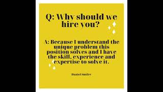 How to answer job interview questions. For a Free Resume Review coachdanielsmiley@gmail.com