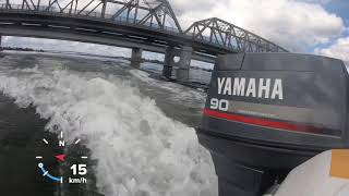 90hp Yamaha 2 Stroke 3/4 Throttle Launch