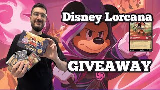 Disney Lorcana Box Opening + GIVEAWAY!!! Enchanted Card Pulled! | Lorcana TCG