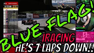 iRacing - Ignoring Blue Flags To Race Leader!!