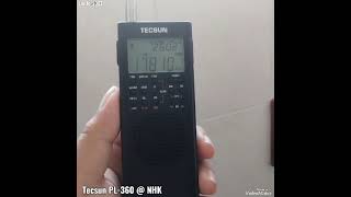 NHK Radio shortwave with Tecsun & XHData radio